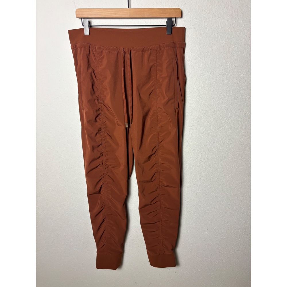 Athleta Attitude II Pant Ruched Jogger Rust Orange Size 12